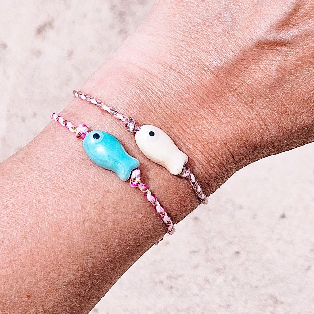 armband-keramiek-visje-blauw-roze-ibiza-style