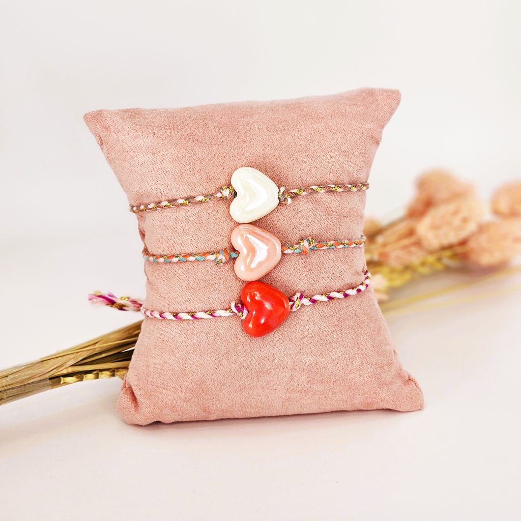 armband-keramiek-hartje-rood-ibiza-style