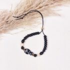 kralenarmband-dames-zwart-visje-dots-verstelbaar