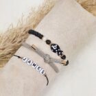 kralenarmband-dames-zwart-visje-dots-verstelbaar