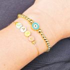 kralen-armband-evil-eye-groen-goud