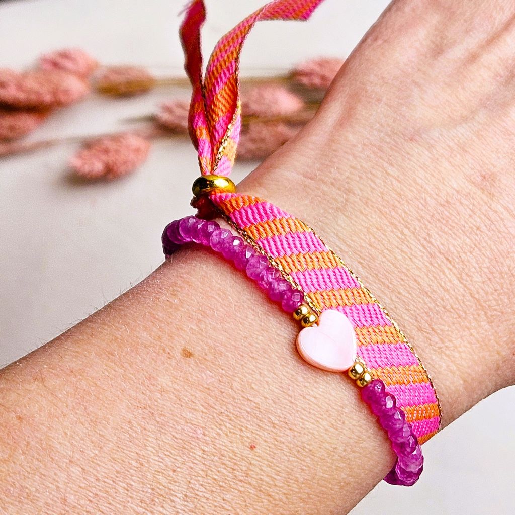 kralenarmband-facet-hartje-roze