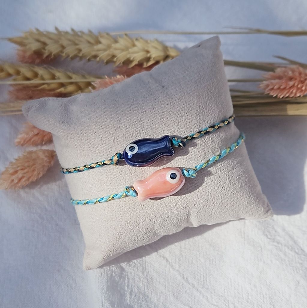 armband-keramiek-visje-blauw-donkerblauw-ibiza-style